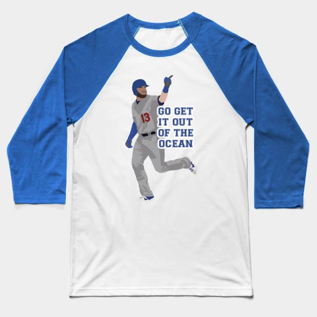 Max Muncy Go Get It Out Of The Ocean Baseball T-Shirt by Hevding